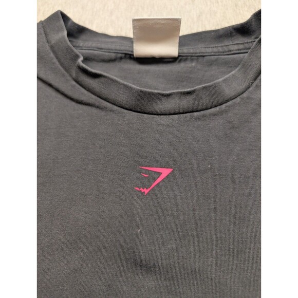 Gymshark Shirt Crewneck Black And Pink Long Sleeve Size XXL Strength Department - Picture 5 of 8